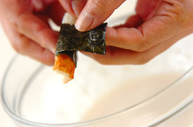 ちくわののり焼きの作り方の手順4
