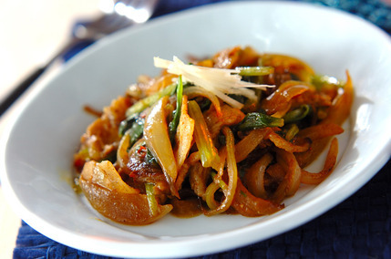 ホウレン草のスパイシー炒め