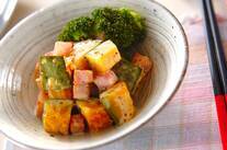 カボチャとハムのサラダ