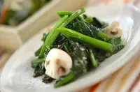 ホウレン草のアンチョビ炒め