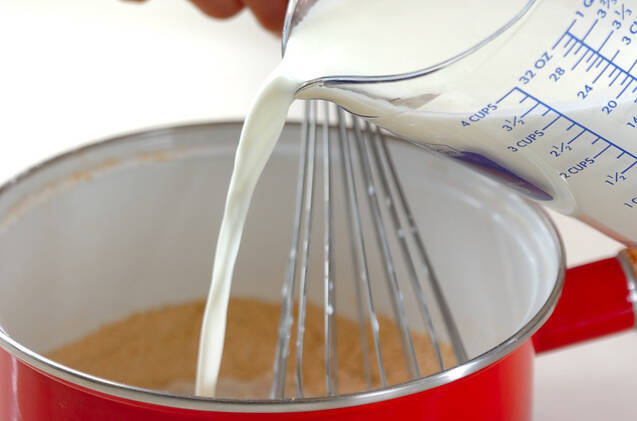 ホットきな粉ミルクの作り方の手順2
