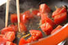 グリーンアスパラとトマトのスパゲティーの作り方の手順3