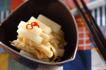 大根の甘酢炒め