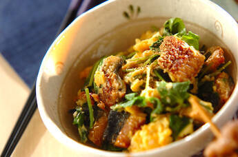 ウナギのふんわり卵とじ