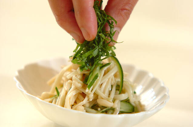 エノキの酢の物の作り方の手順5