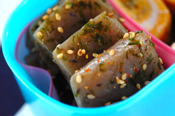 コンニャクの青のり和え