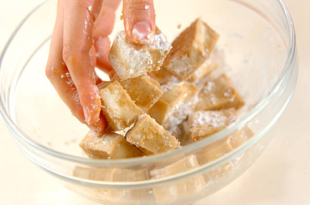 高野豆腐の竜田揚げの作り方の手順5