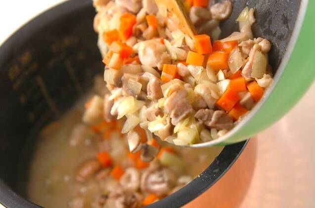 チキンピラフの作り方の手順6