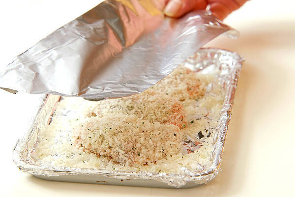 鮭のパン粉焼きの作り方の手順4