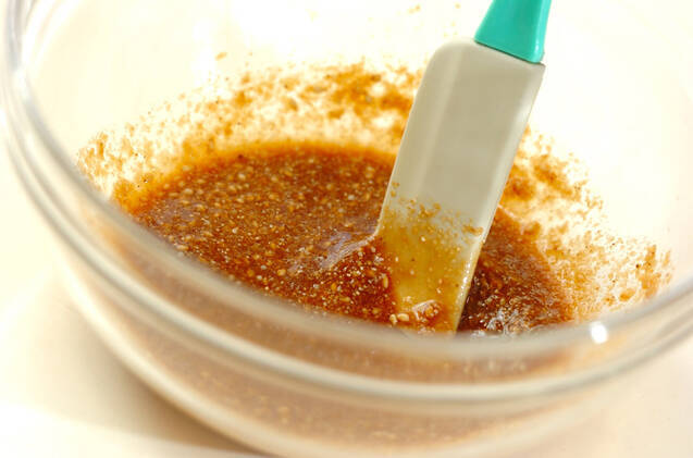 青菜のゴマ和えの作り方の手順1