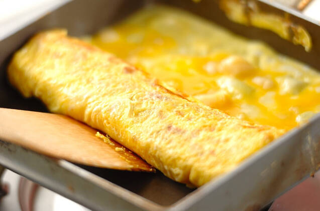 お弁当に！おつまみに！ホタテ入り卵焼きの作り方の手順4