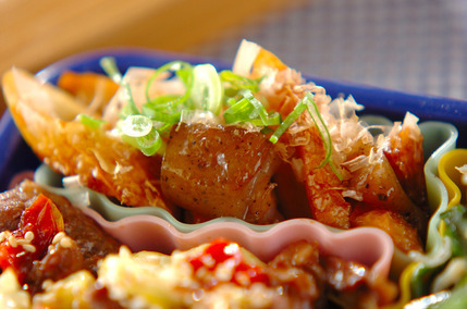 コンニャクとちくわの当座煮