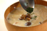 キノコたっぷり豆乳スープの作り方4