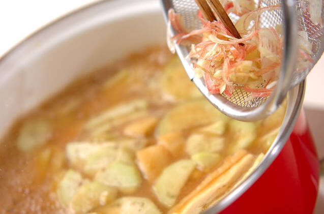 ナスのみそ汁の作り方の手順5