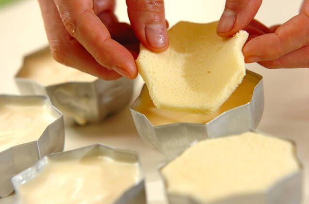 七夕のレアチーズケーキの作り方の手順7