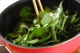 ホウレン草と牛肉の炒め物の作り方6