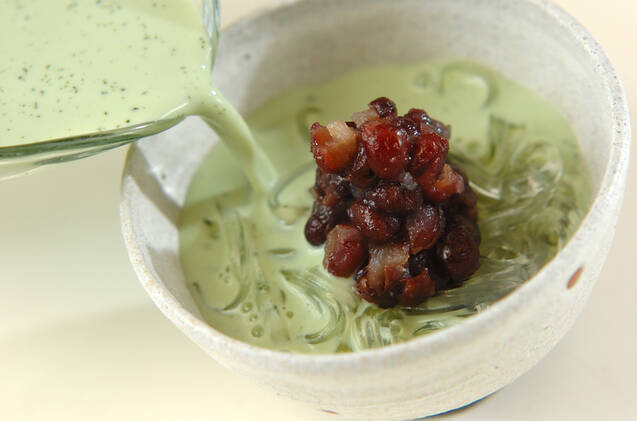 抹茶ミルク葛きりの作り方の手順3