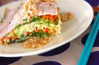 豚肉と野菜のレンジ蒸し