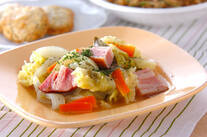 春キャベツの蒸し煮