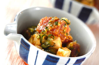 マグロのネギみそ和え