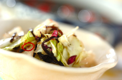 キャベツの昆布漬け