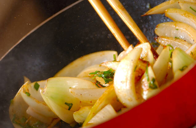 野菜の三色炒めの作り方の手順5