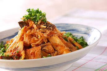 たっぷりモヤシのキムチ炒め