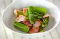 アスパラのガーリック炒め