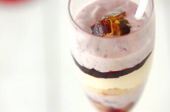 飲むブルーベリーレアチーズケーキ