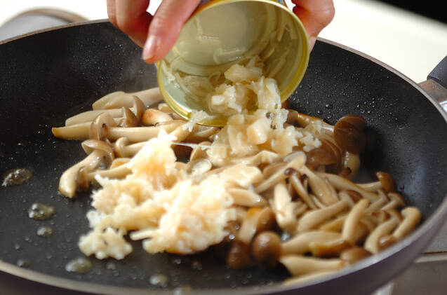 ホタテのクリームパスタの作り方の手順4