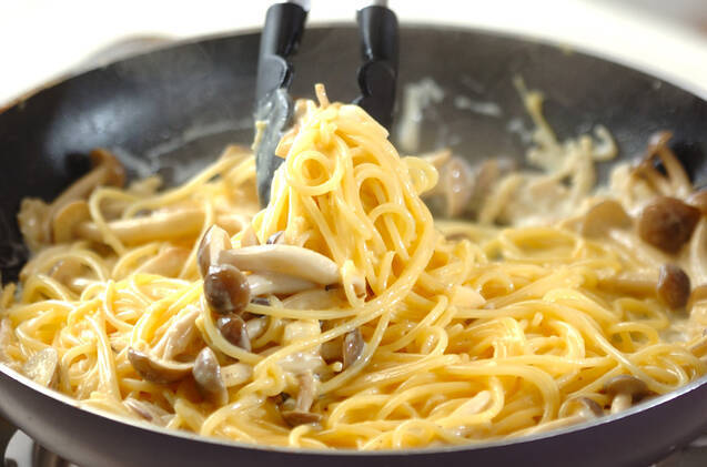 ホタテのクリームパスタの作り方の手順5