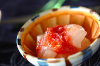 小粋なおつまみ ホタテの梅肉和え