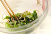 チンゲンサイとジャコのお浸しの作り方4