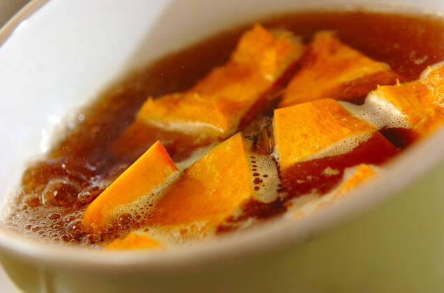 ほっくりカボチャの甘煮の作り方の手順3
