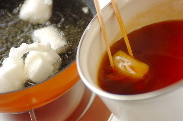 揚げ餅のあんかけの作り方の手順3