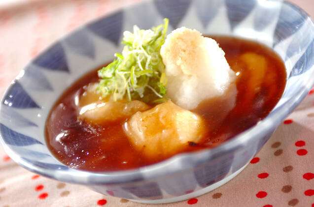 揚げ餅のあんかけ