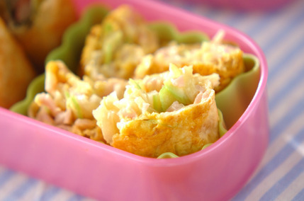 ベーコンと野菜のオムレツ