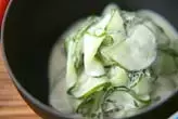 キュウリのワサビマヨ