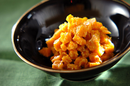 カボチャのゴマみそ和え