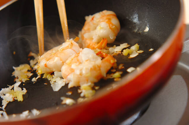 エビのカレー炒めの作り方の手順3