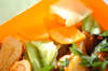 レンジ蒸し野菜のユズ風味の作り方の手順