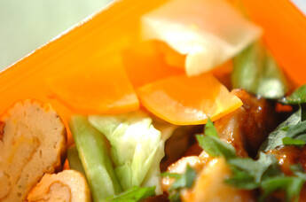 レンジ蒸し野菜のユズ風味