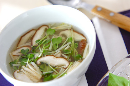 キノコのスープ