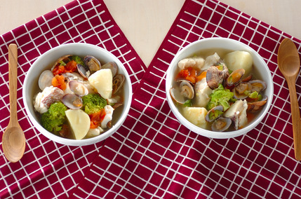 魚介のサフランスープ