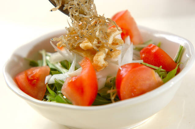 シャキシャキ水菜サラダの作り方の手順7