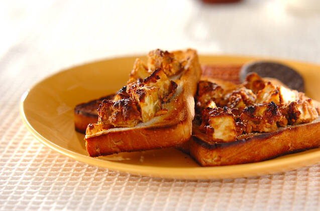 干し芋のピーナッツトースト