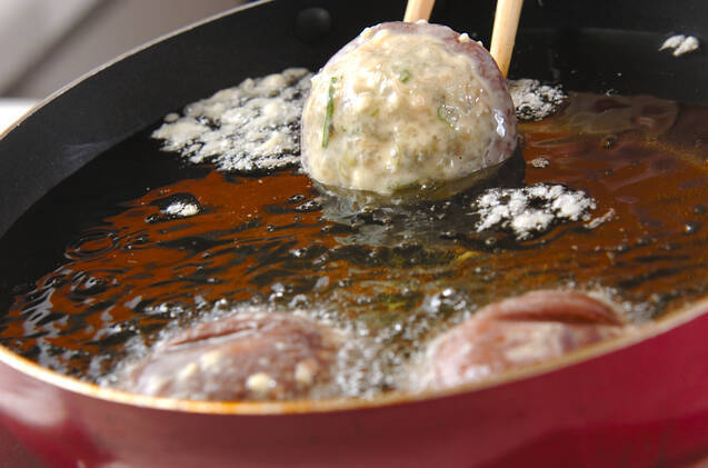 シイタケの陣笠揚げの作り方の手順7