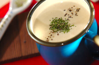 ゴボウのなめらかポタージュスープ
