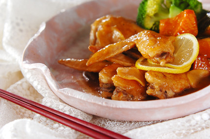 鶏手羽先のハチミツ煮