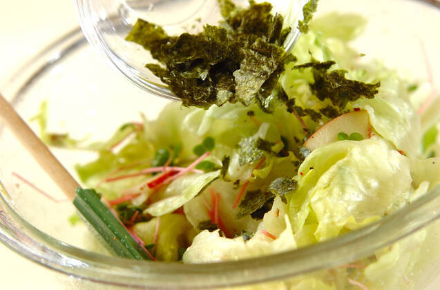 レタスののり和えサラダの作り方の手順7